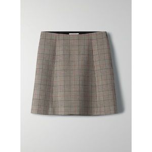 NWOT! Aritzia Babaton Modern Check Mini Skirt
